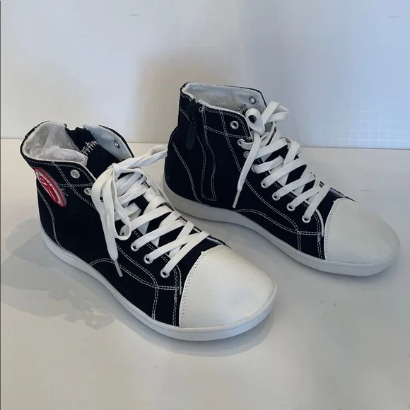 Women’s Black High Top Sneakers - Picture 2 of 9